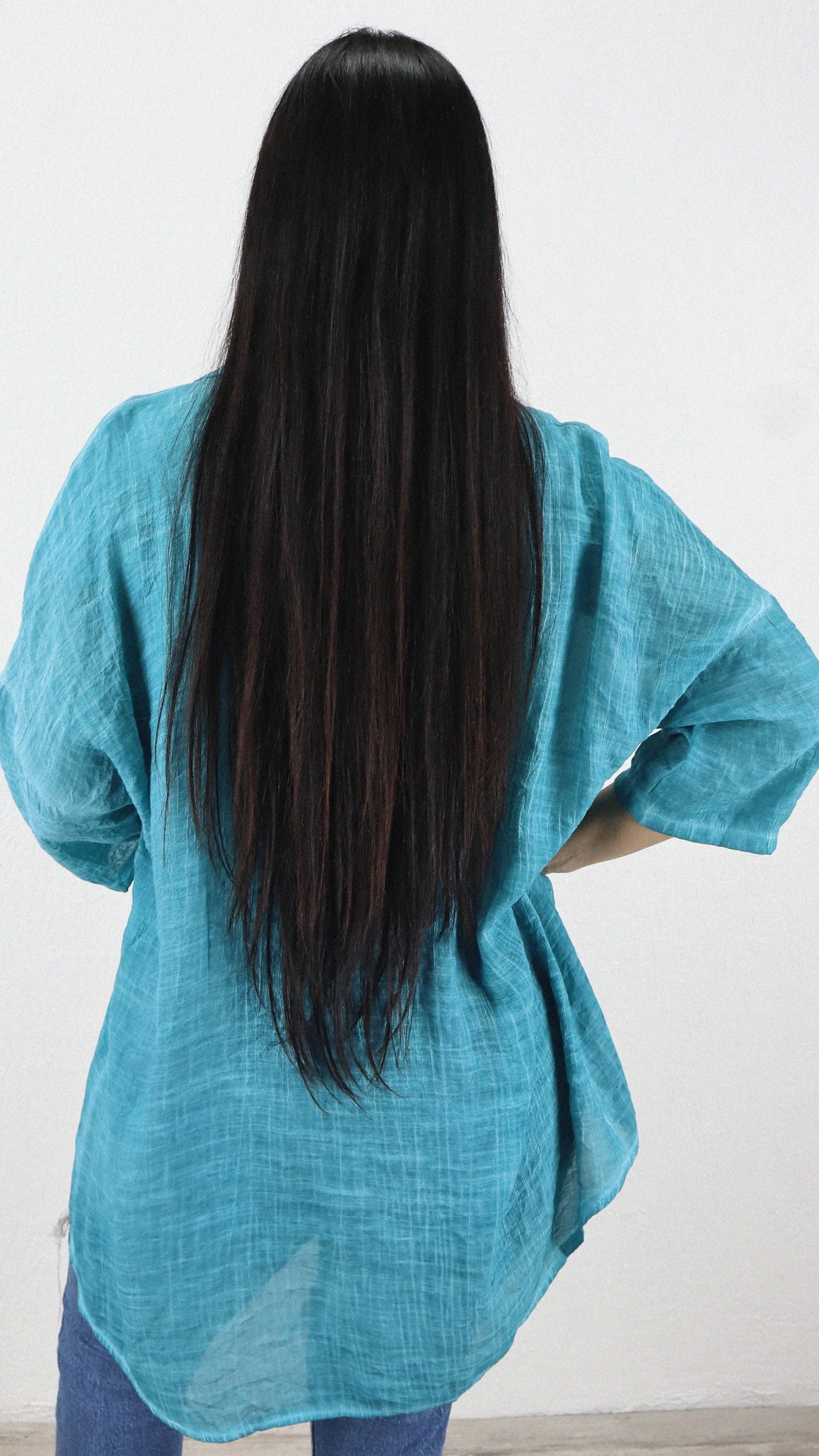Blusa Noe Corta Desgastada Viscosa