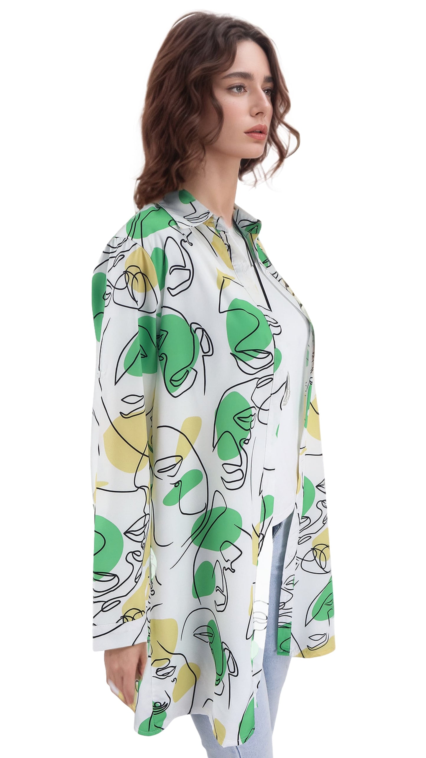 Blusa Larga Estampado Teva Viscosa