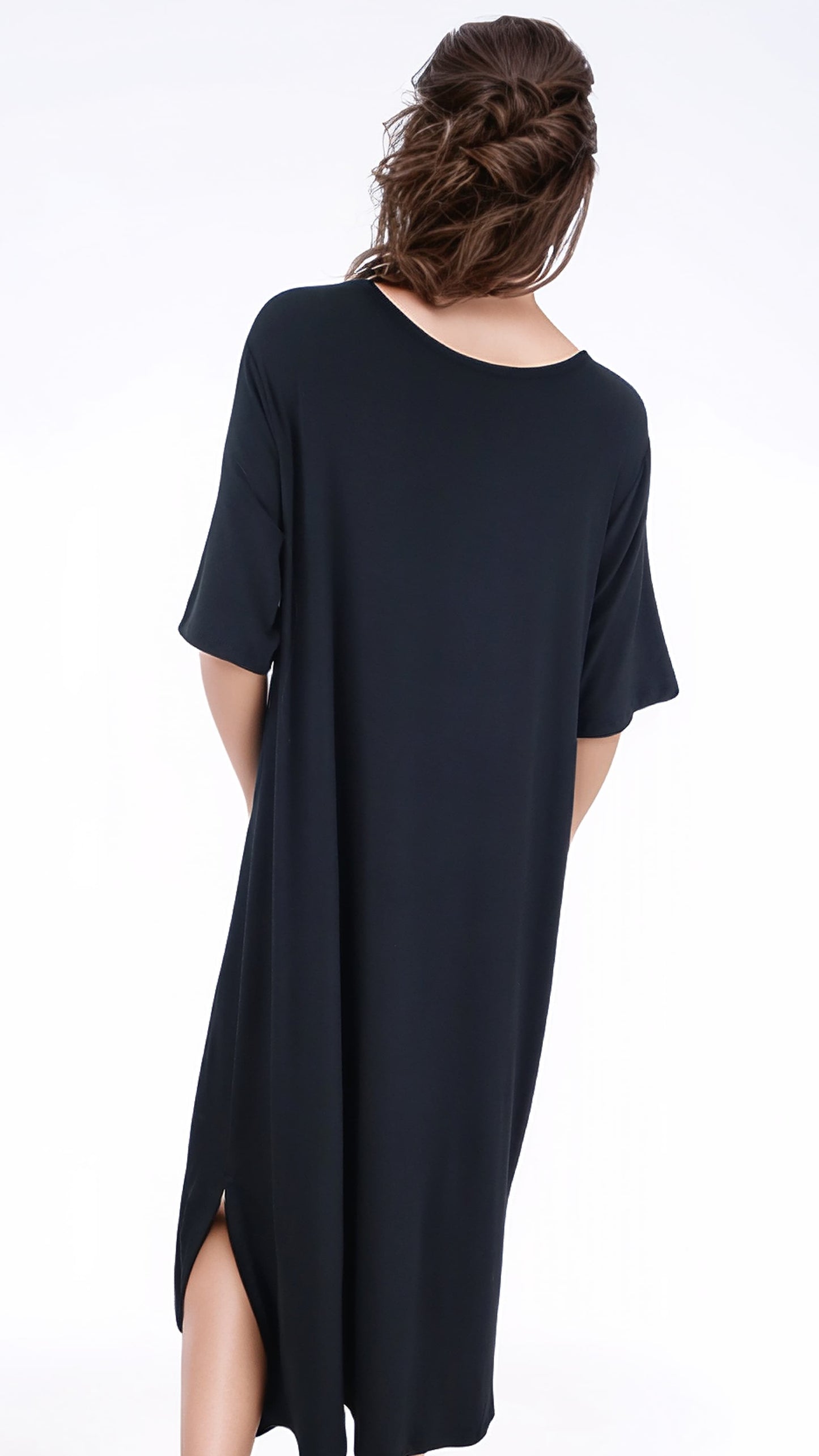Vestido Ambra Bolsillos Manga Corta Algodón