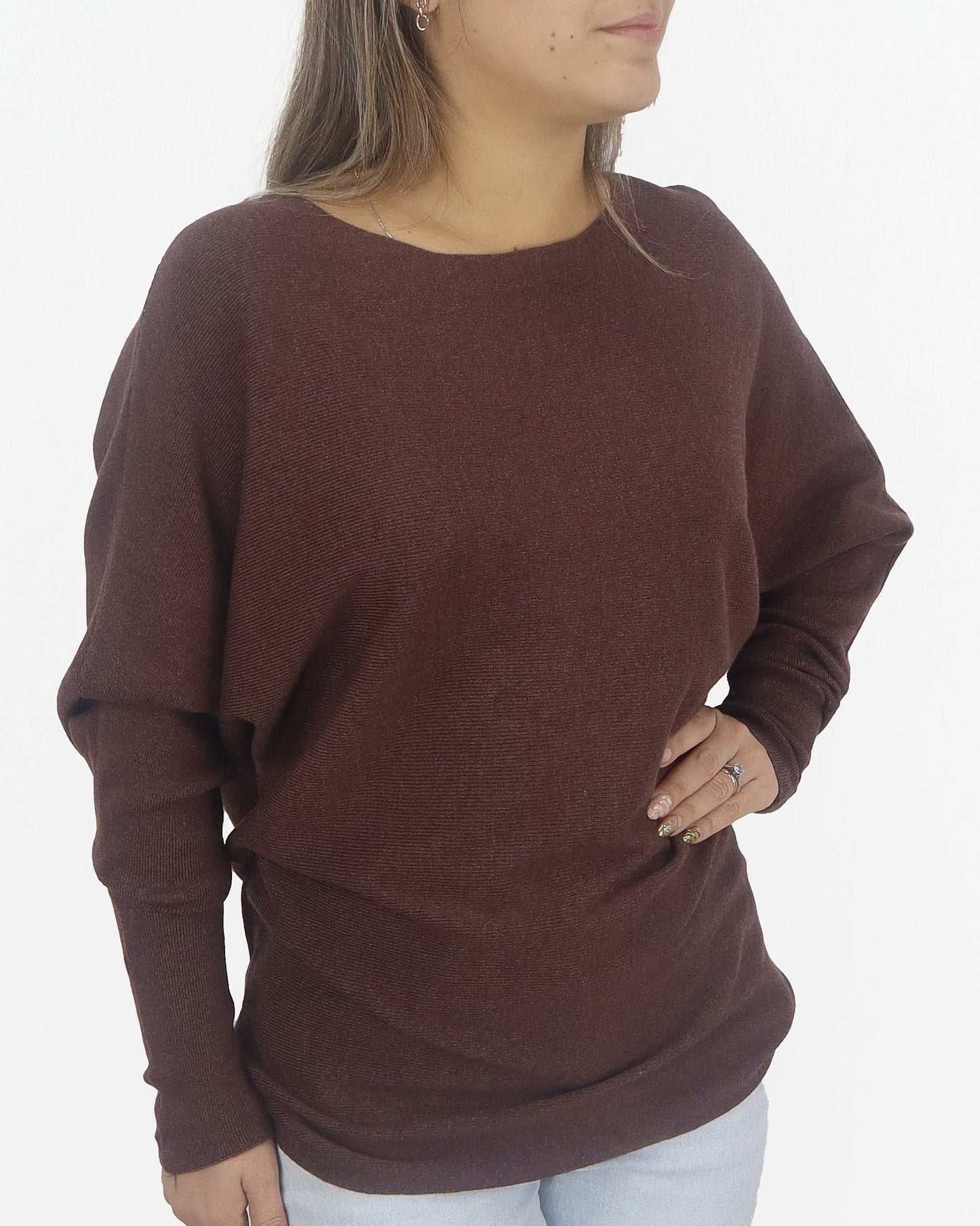 Polera Pia Murcielago Lanilla Elasticada