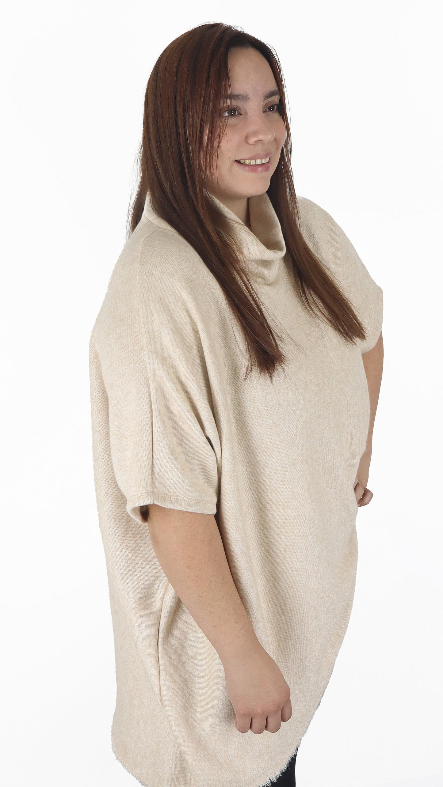 Sueter Poncho Extra Ancho Fay Lanilla