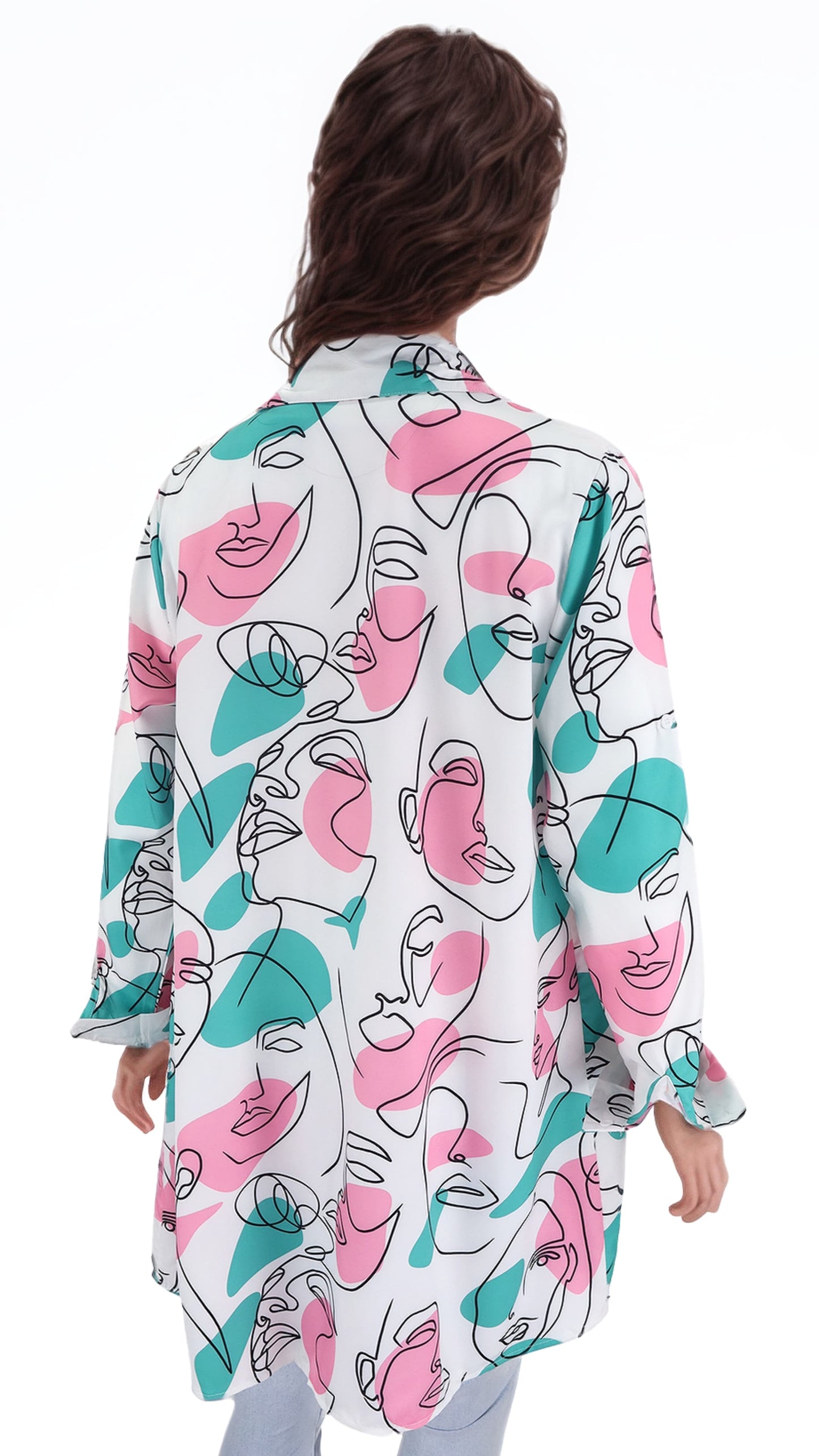 Blusa Larga Estampado Teva Viscosa