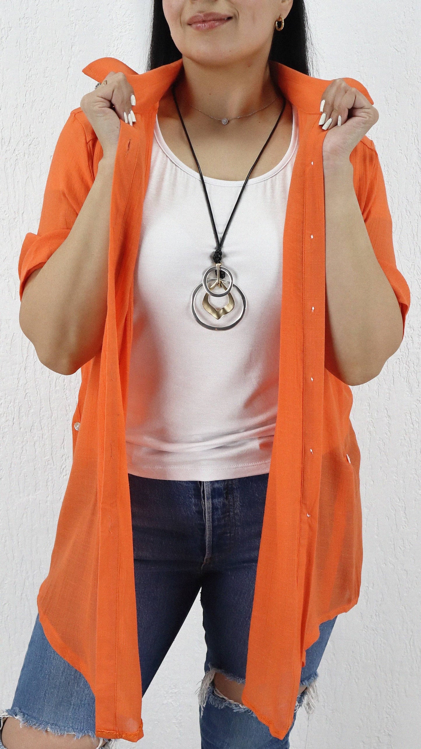 Blusa Anneta Corta Pliegue Viscosa