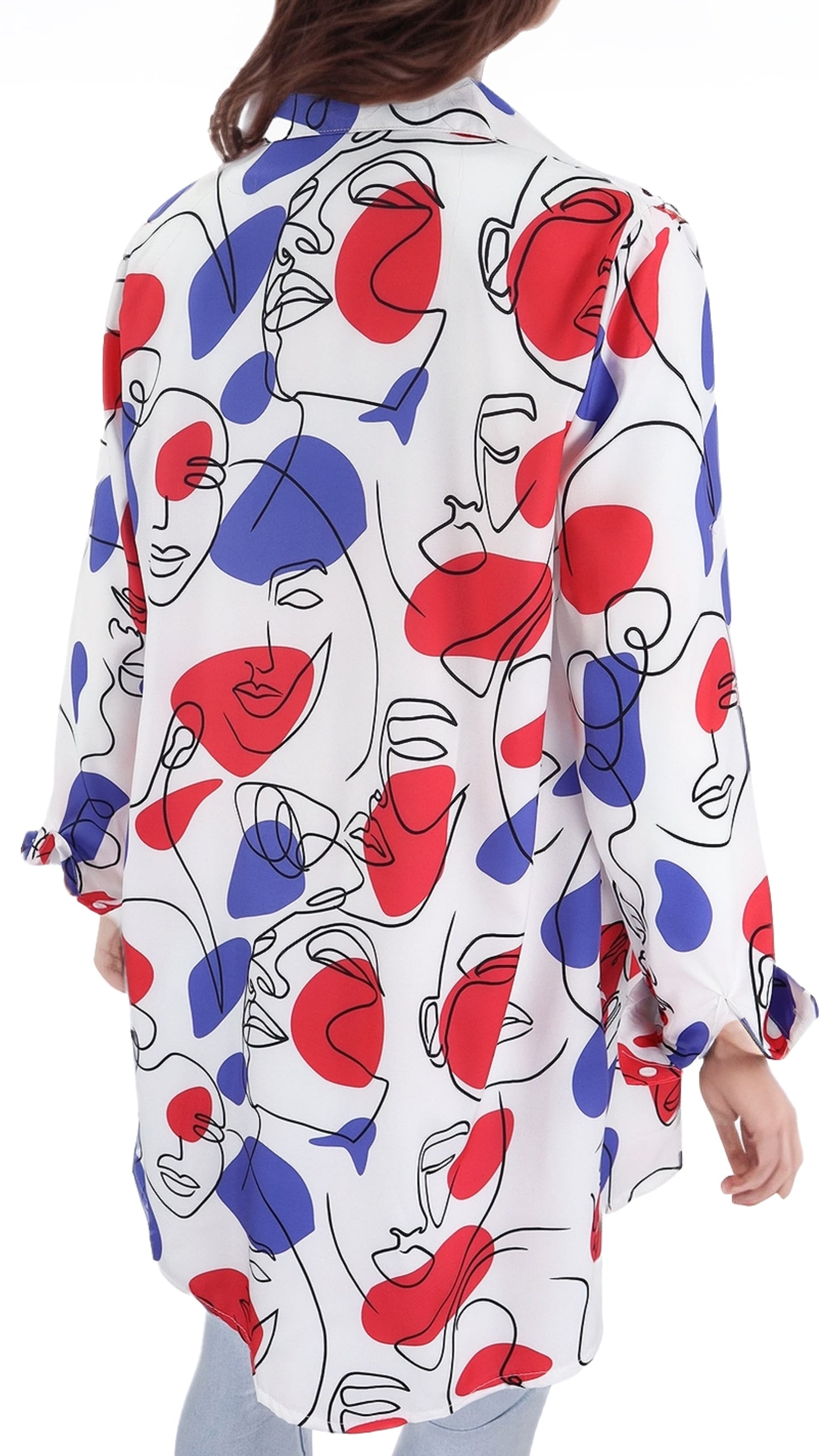 Blusa Larga Estampado Teva Viscosa