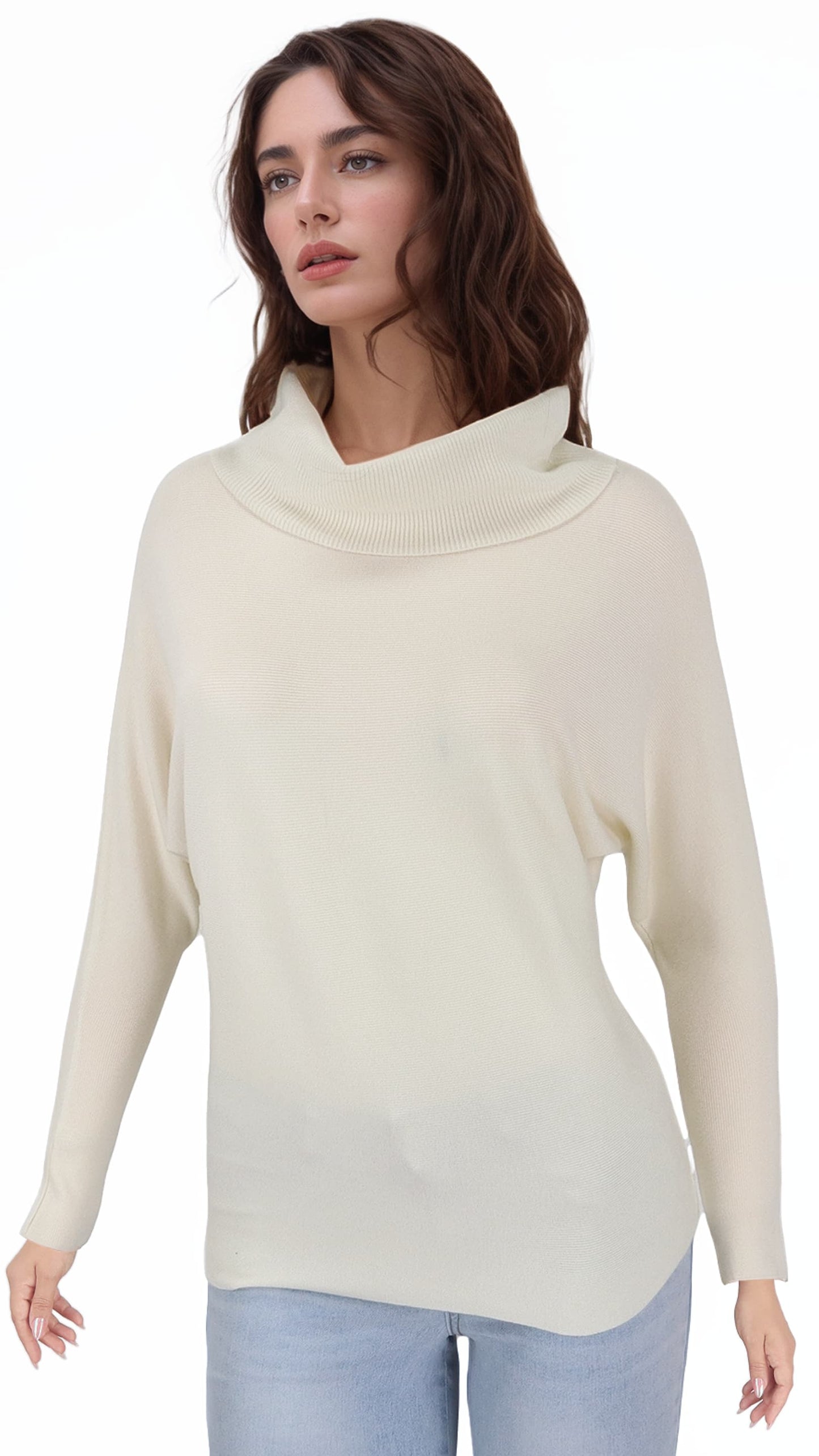 Polera Pia Murcielago Cuello Lanilla Elasticada