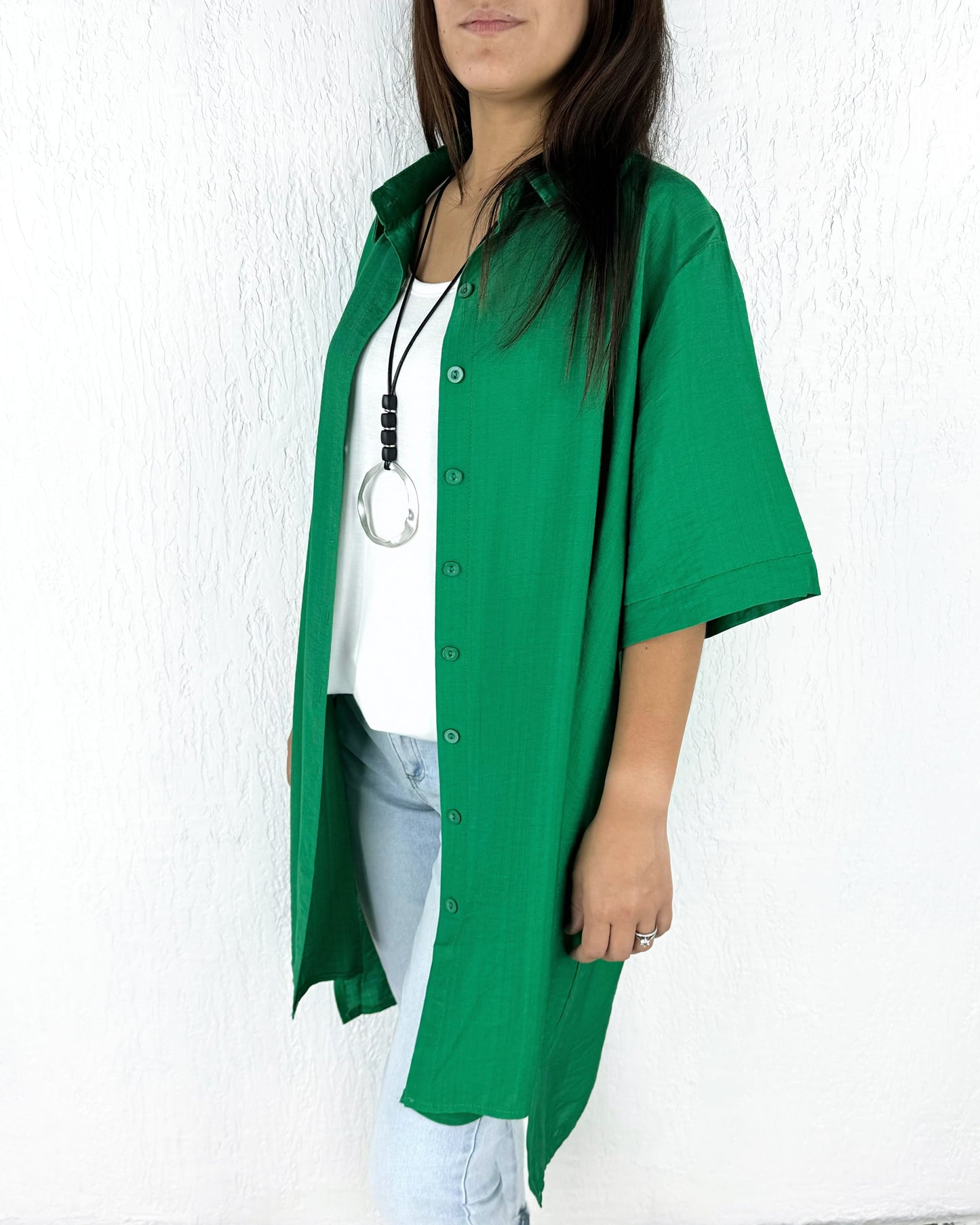 Blusa Larga Isidora Semi Satin