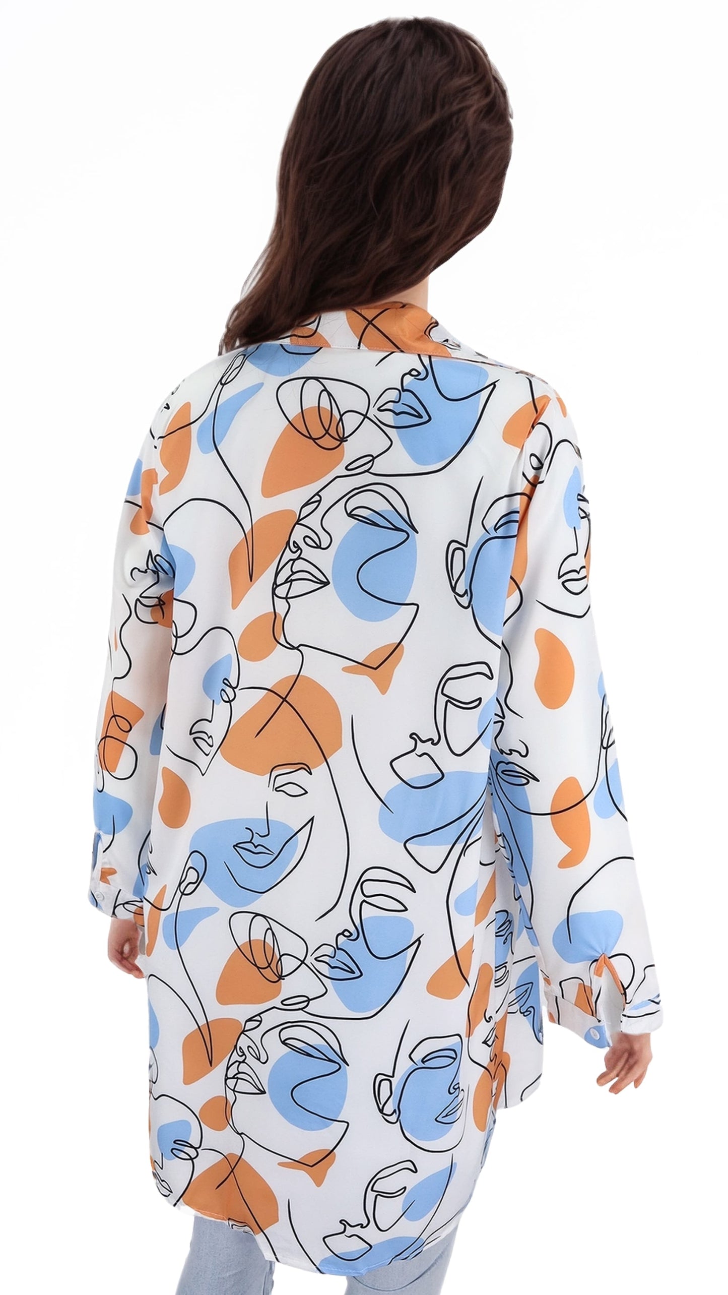 Blusa Larga Estampado Teva Viscosa