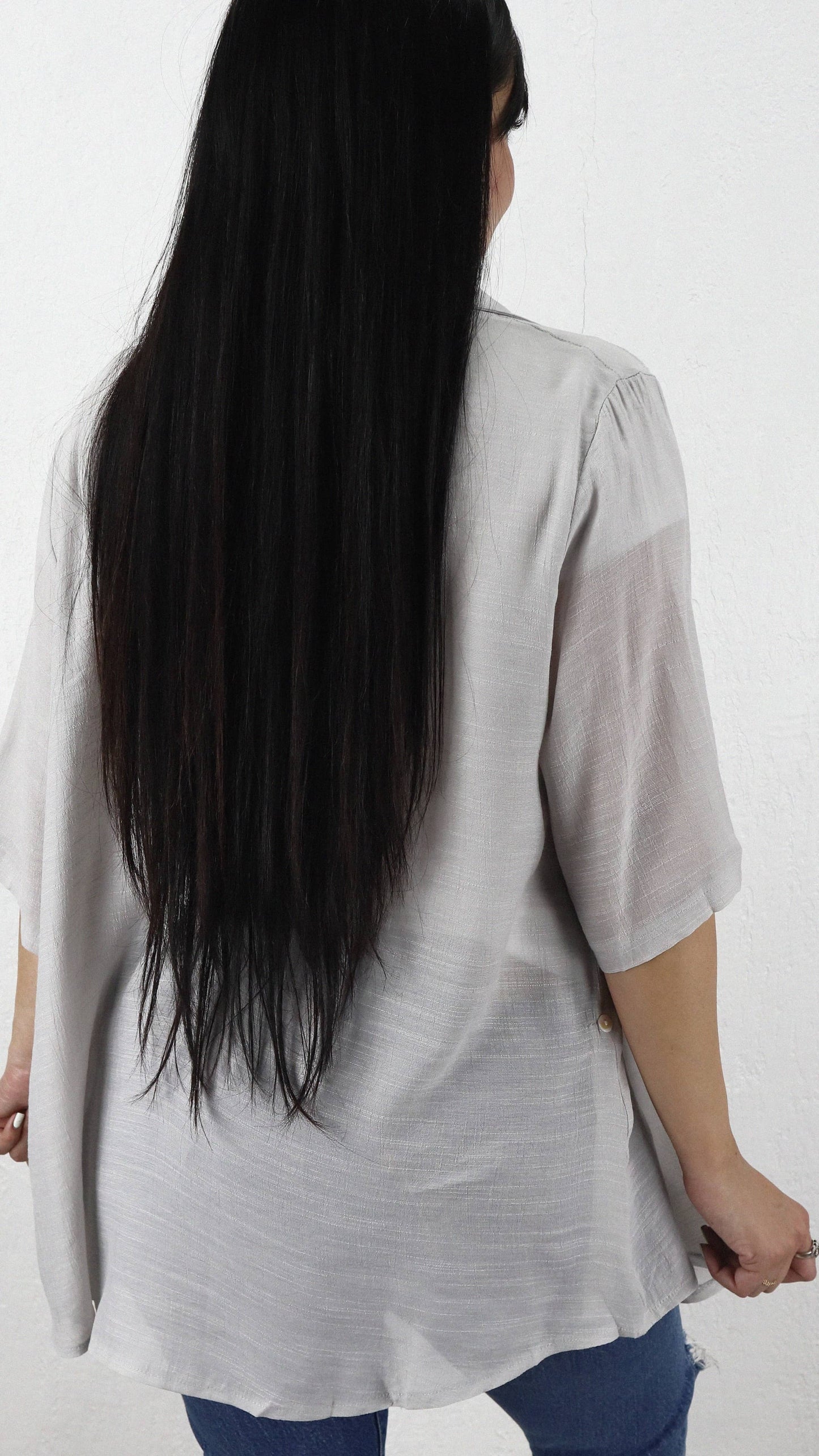 Blusa Anneta Corta Pliegue Viscosa