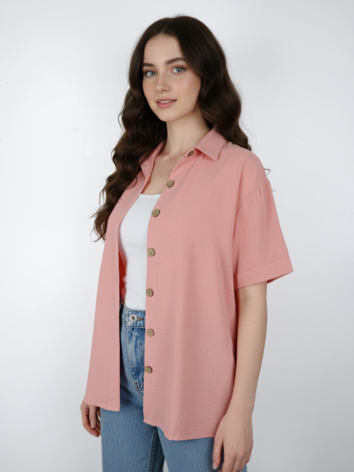 Blusa Jeno Botón Viscosa Cey