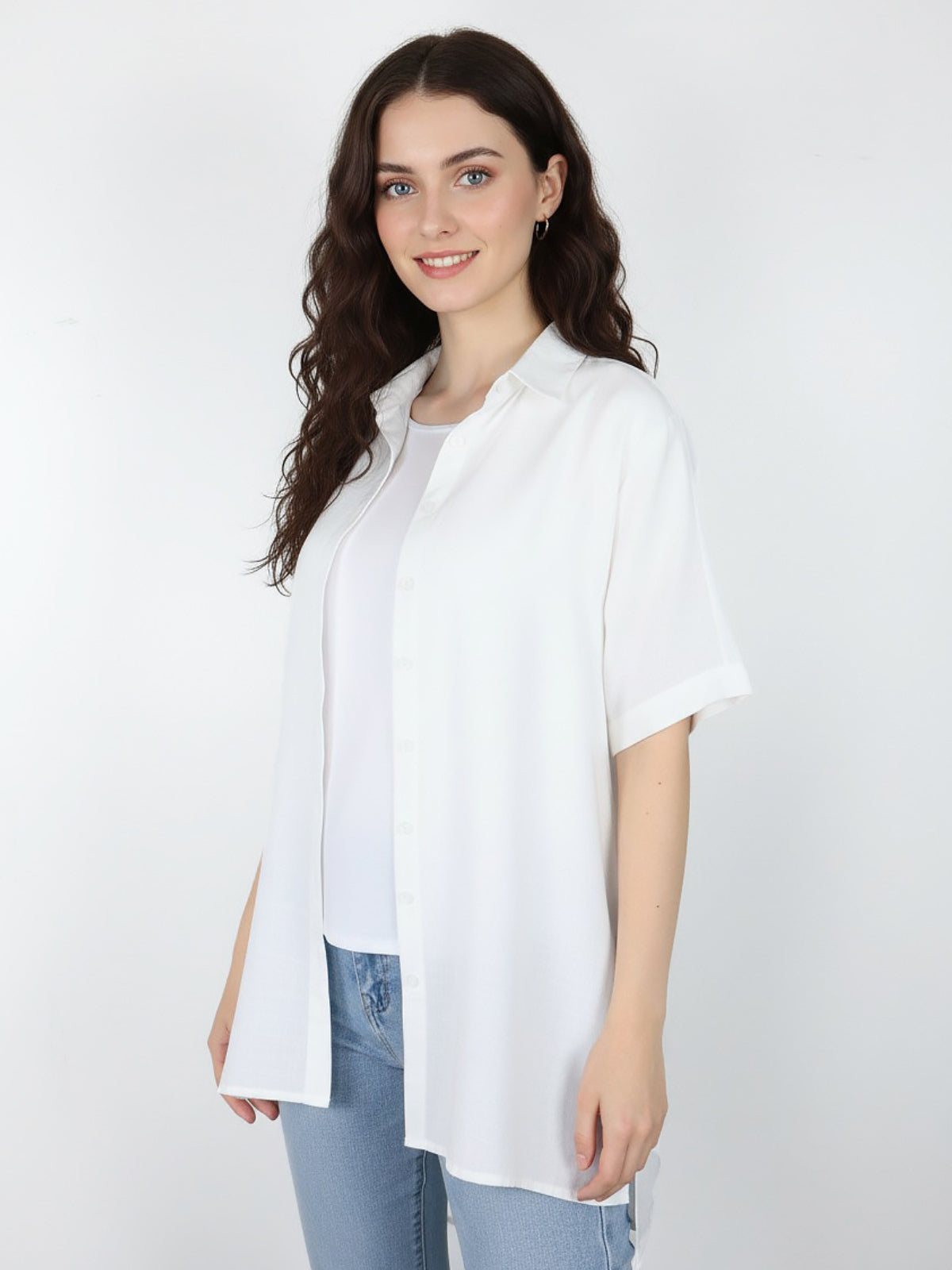 Blusa Larga Isidora Semi Satin