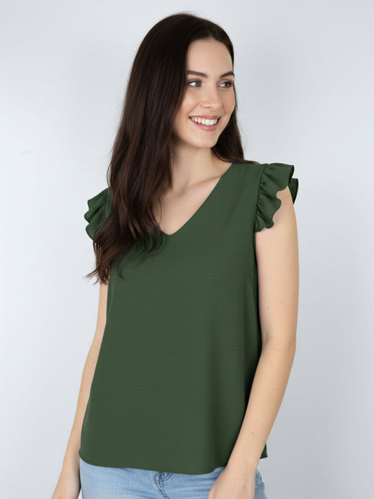 Polera Demi Manga Vuelos Viscosa Cey