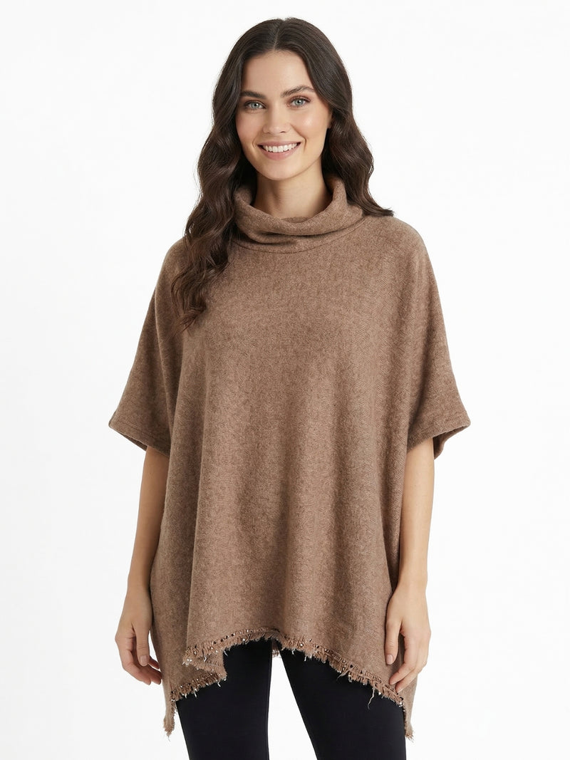 Sueter Poncho Extra Ancho Fay Lanilla