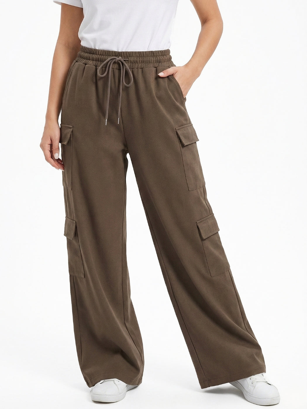 Pantalón Mia Bolsillo Cargo Franela