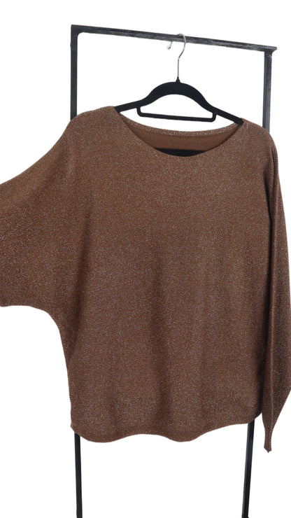 Polera Pia Murcielago Lanilla Brillos