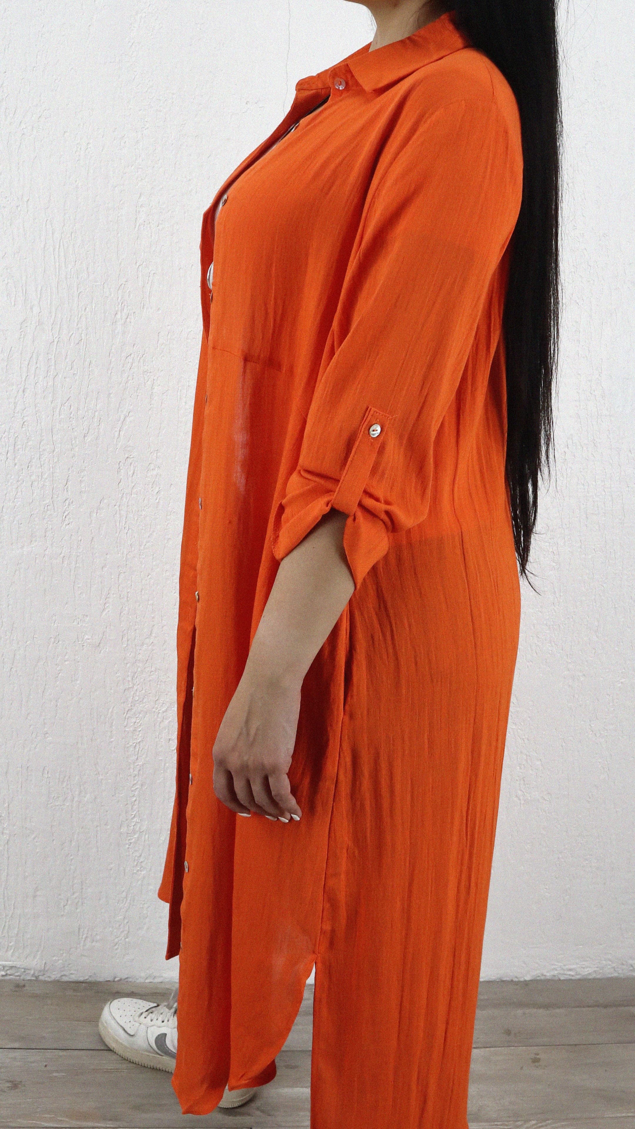 Bluson Largo Bolsillo Zoe Lino