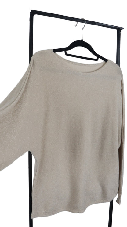 Polera Pia Murcielago Lanilla Brillos