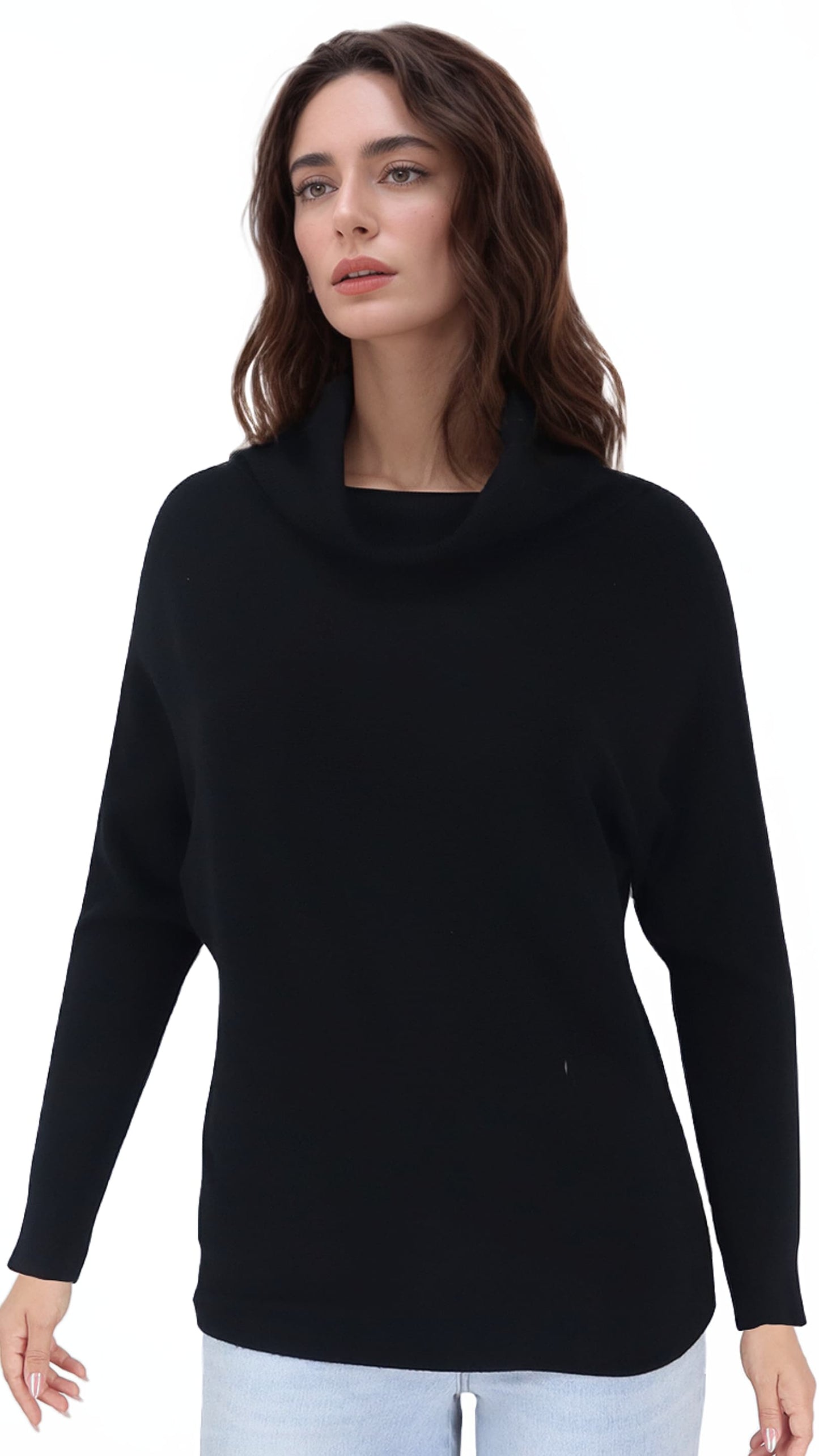 Polera Pia Murcielago Cuello Lanilla Elasticada
