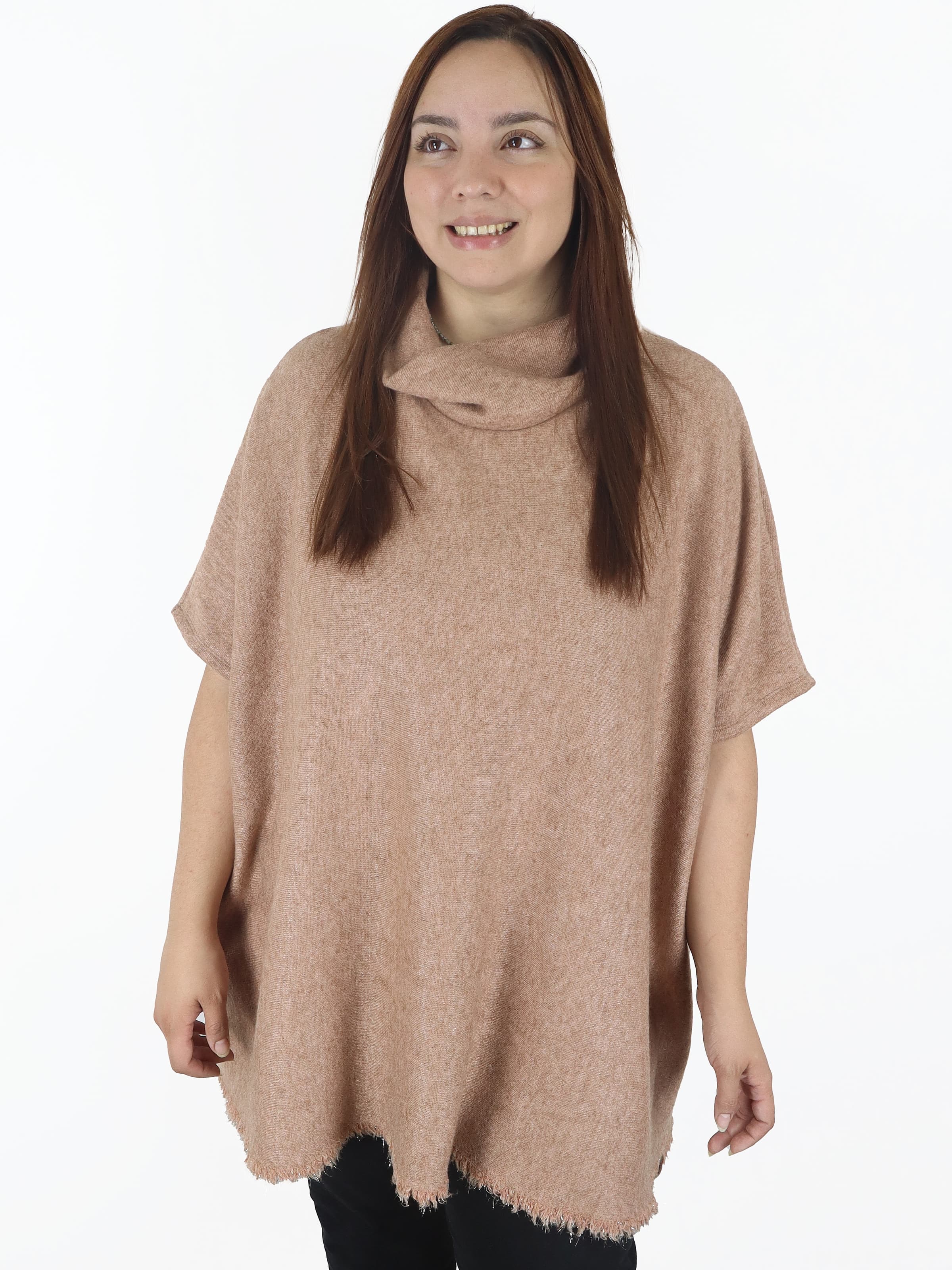 Sueter Poncho Extra Ancho Fay Lanilla