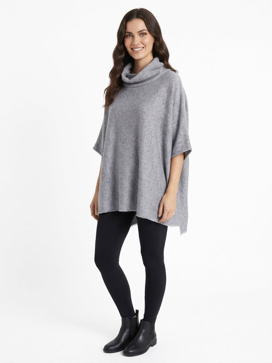 Sueter Poncho Extra Ancho Fay Lanilla