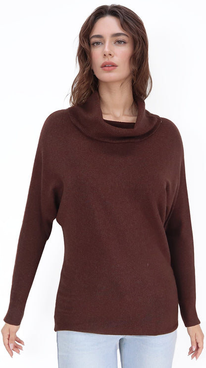 Polera Pia Murcielago Cuello Lanilla Elasticada