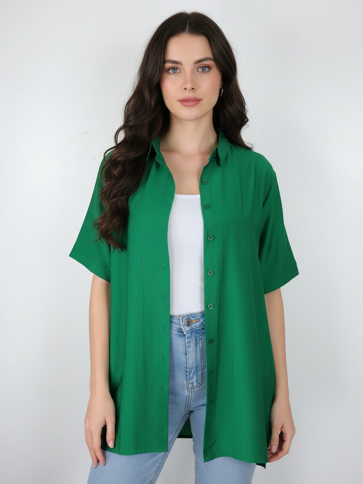 Blusa Larga Isidora Semi Satin