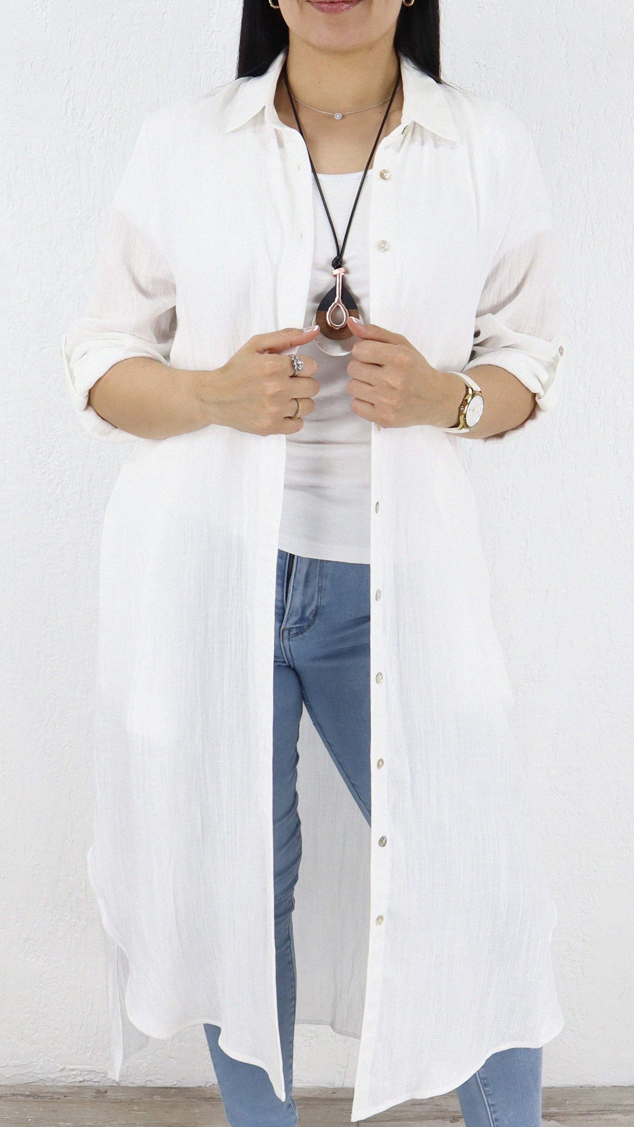 Bluson Largo Bolsillo Zoe Lino