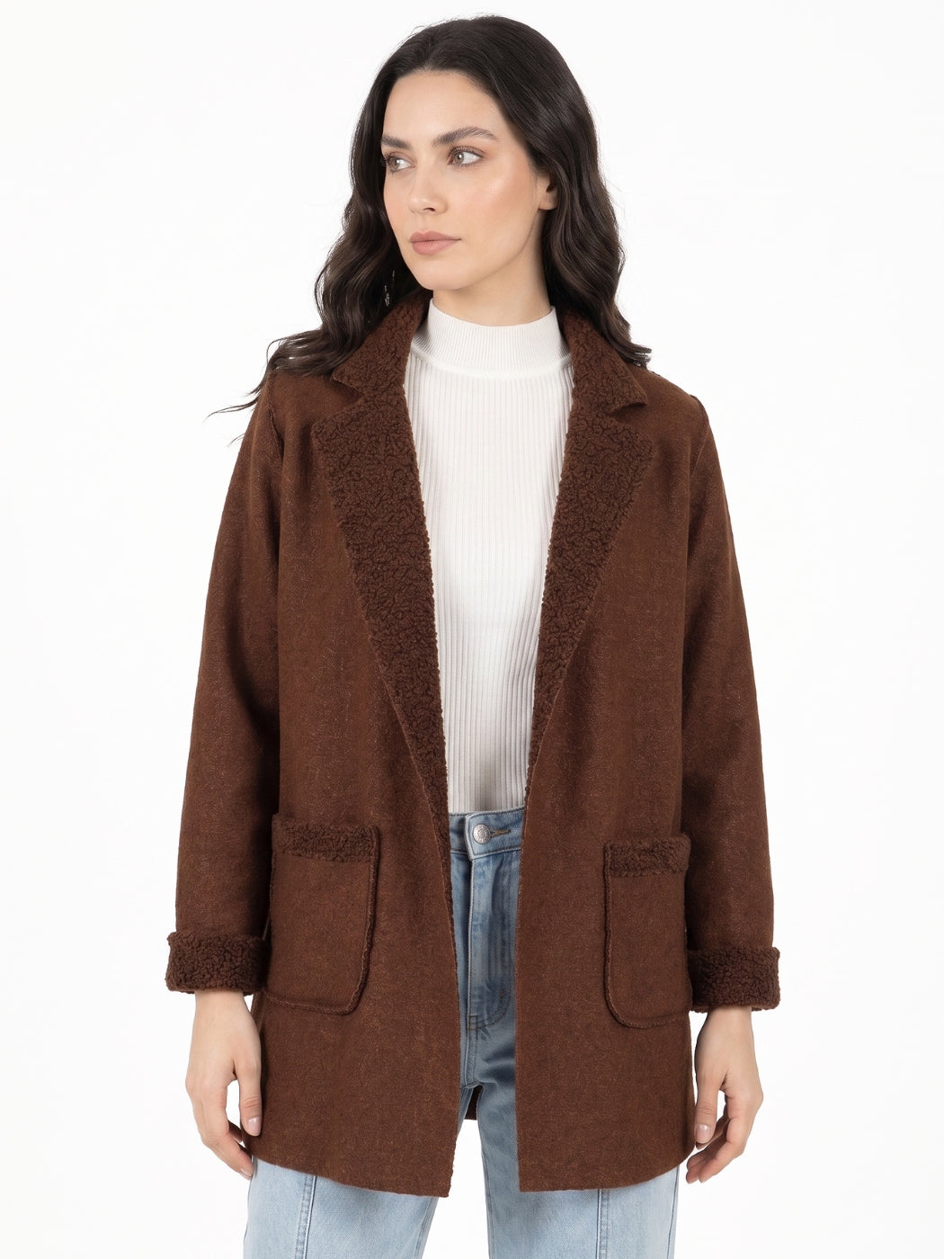 Tapado Sofia Mangas Lanilla Boucle
