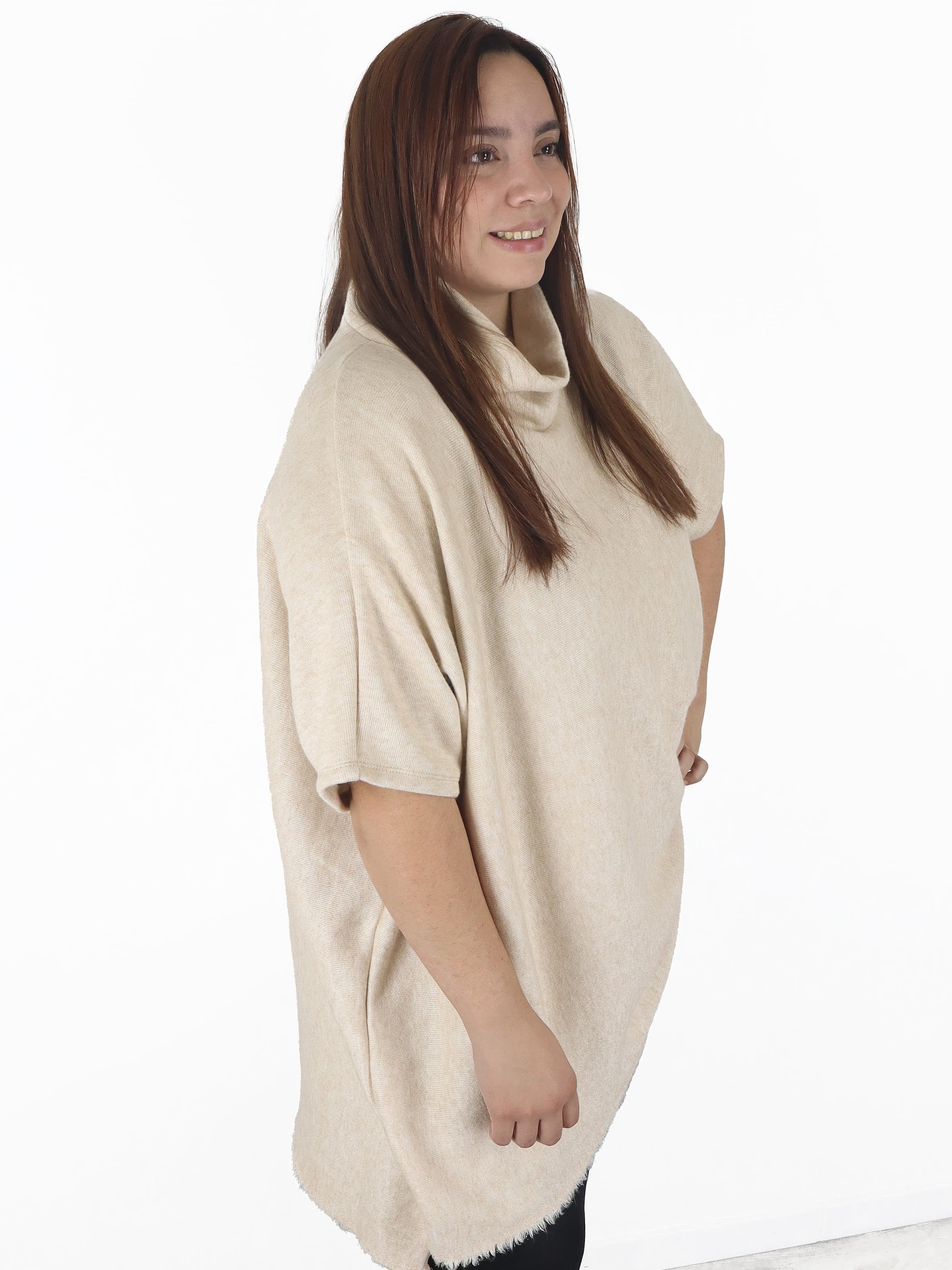 Sueter Poncho Extra Ancho Fay Lanilla