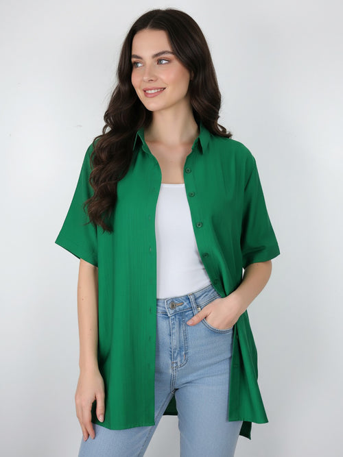 Blusa Larga Isidora Semi Satin