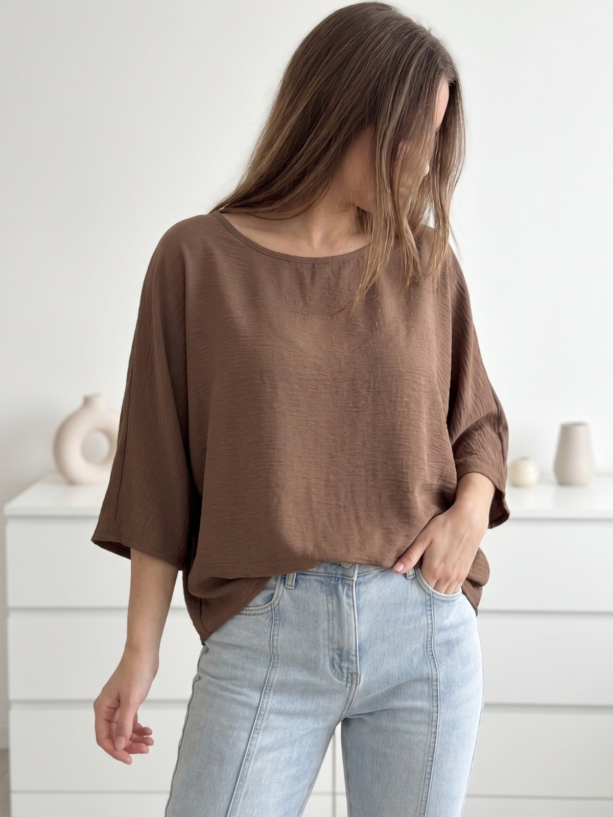 Polera Rina Murcielago Viscosa Cey