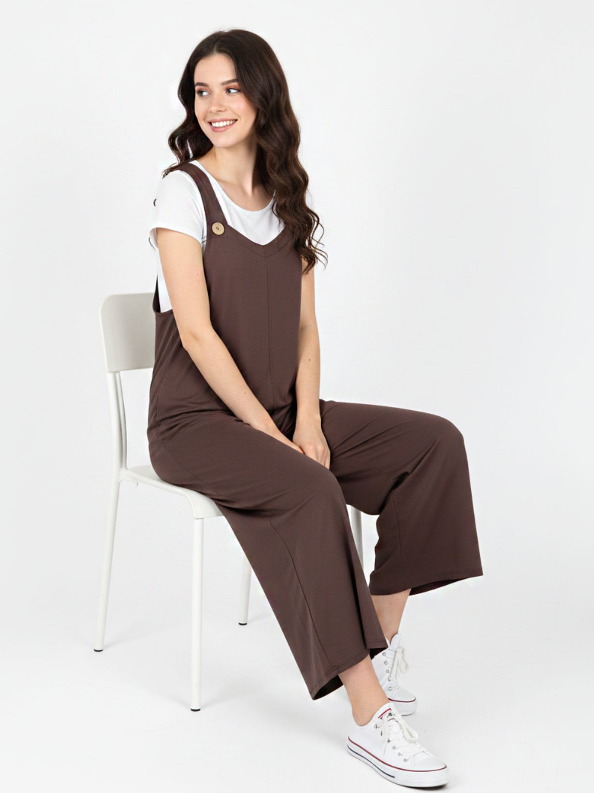 Jardinera Caeli Bolsillos Algodón