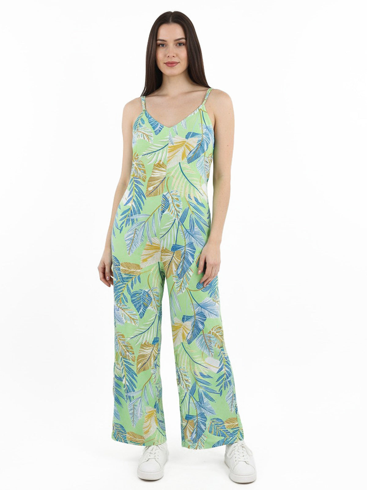 Enterito Perla Bolsillos Estampado Viscosa