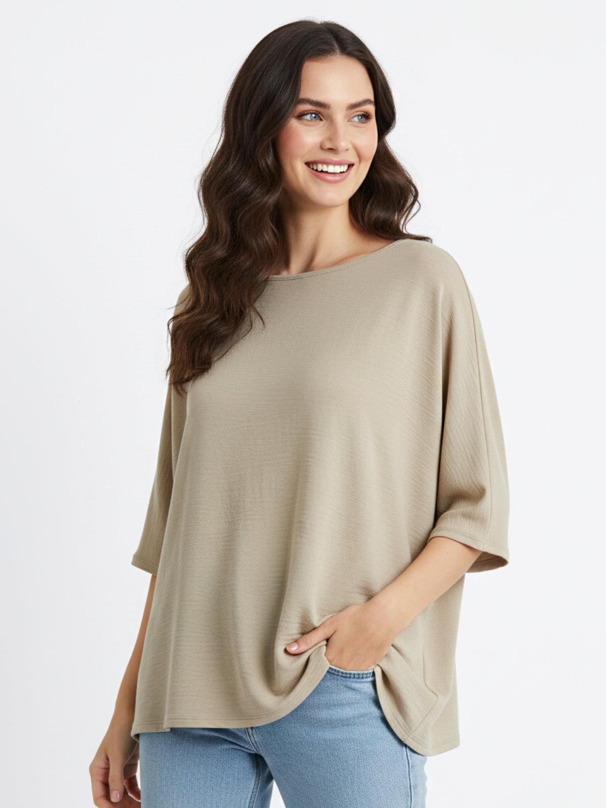 Polera Rina Murcielago Viscosa Cey