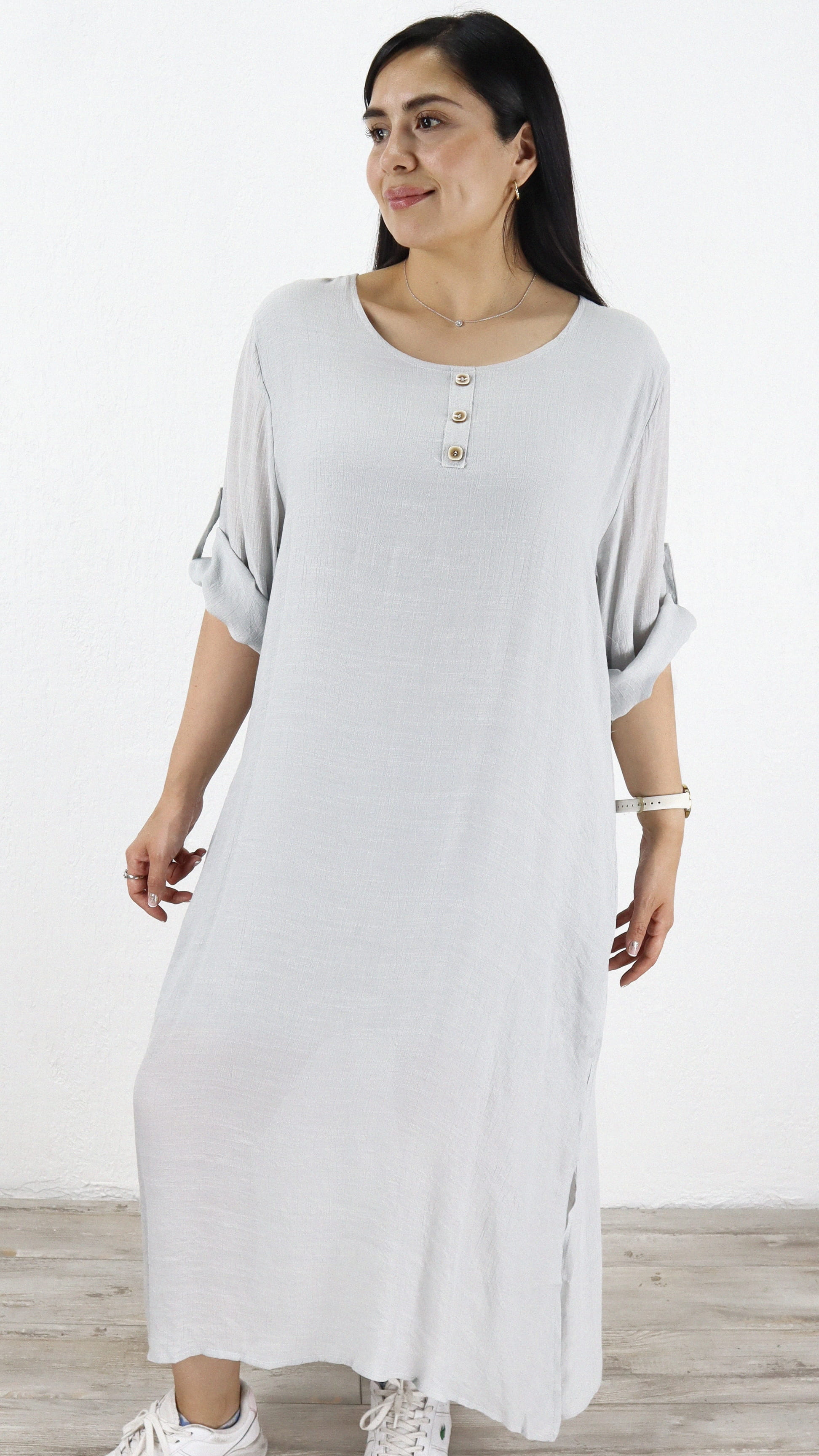 Vestido Giada Largo Doble Capa