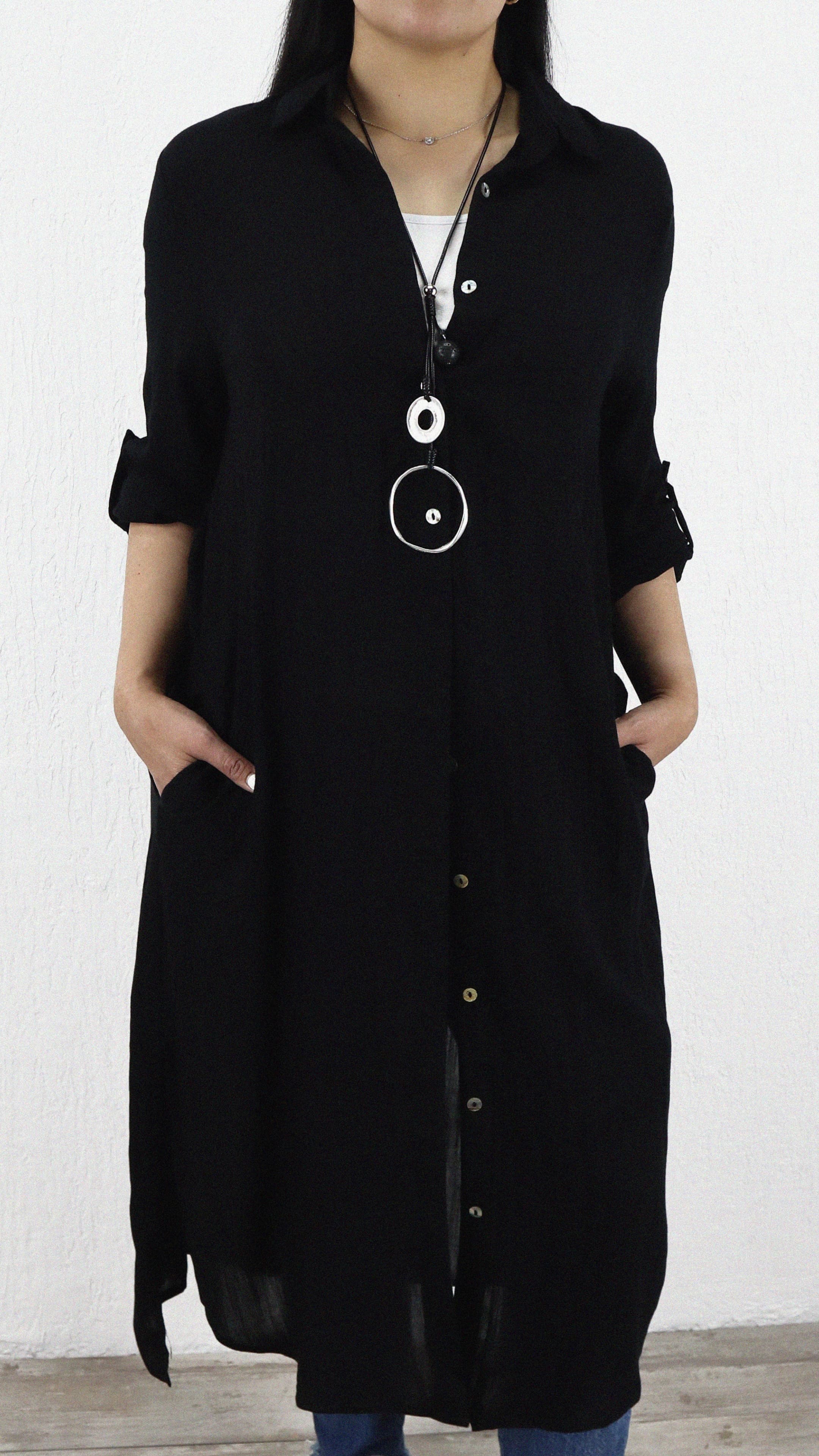 Bluson Largo Bolsillo Zoe Lino