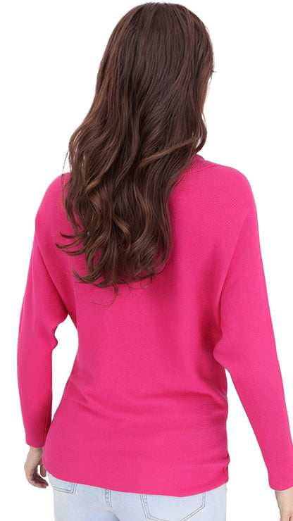 Polera Pia Murcielago Cuello Lanilla Elasticada