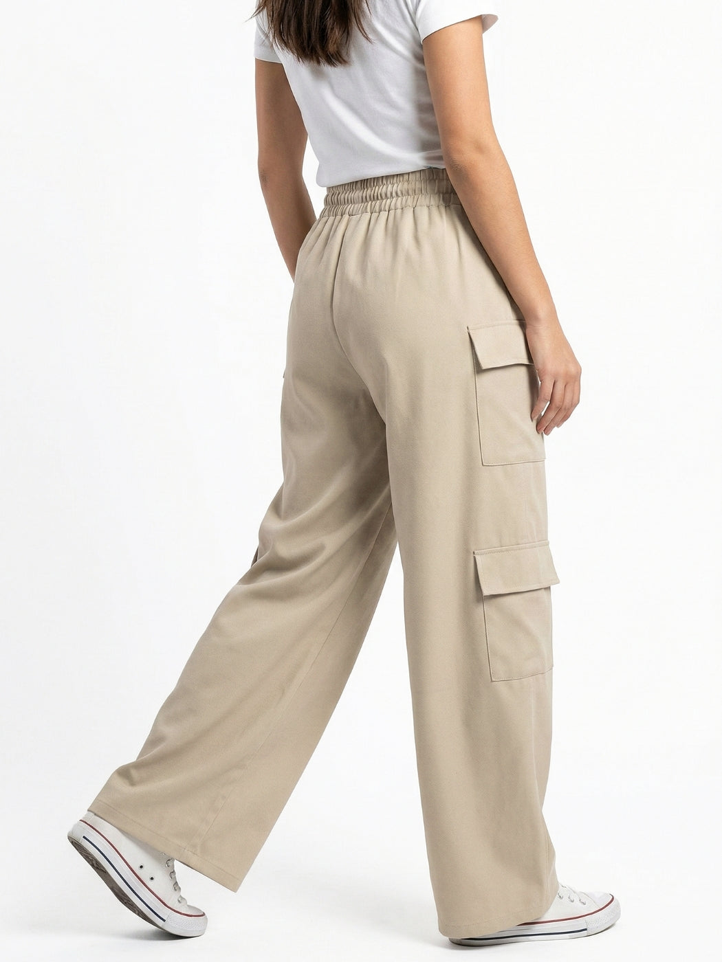 Pantalón Mia Bolsillo Cargo Franela