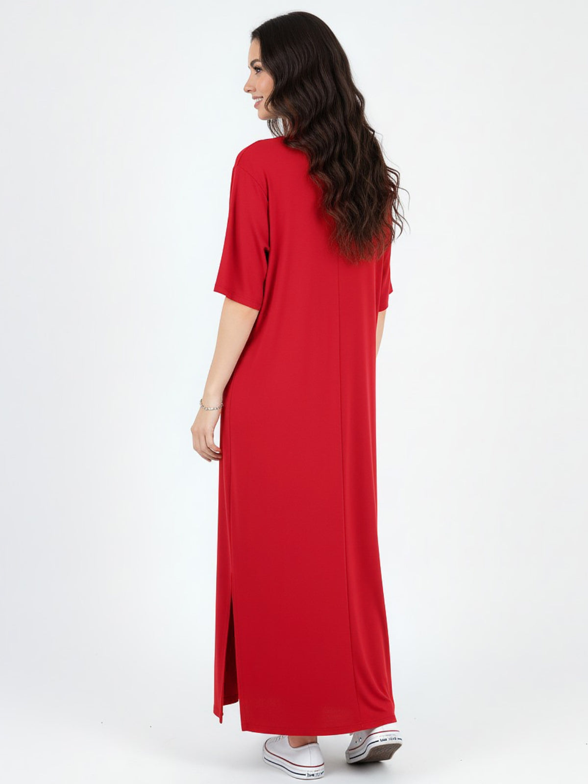 Vestido Ambra Bolsillos Manga Corta Algodón