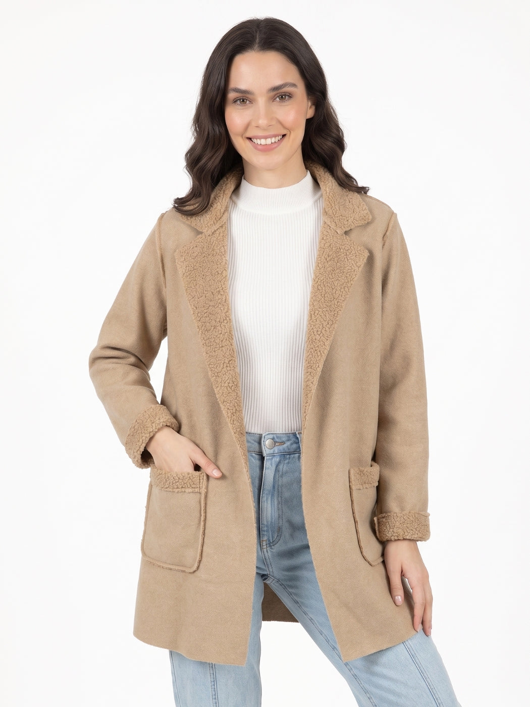 Tapado Sofia Mangas Lanilla Boucle