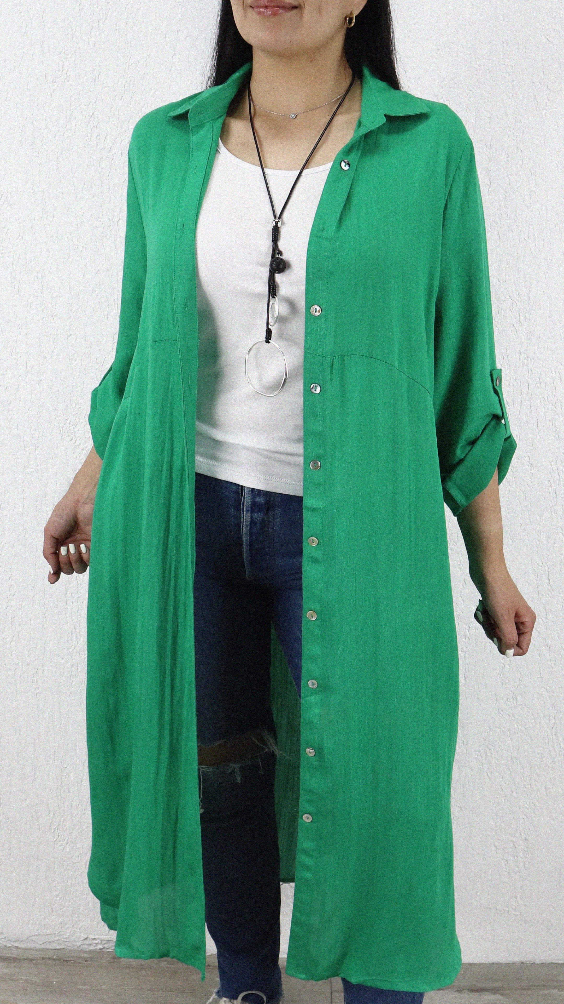 Bluson Largo Bolsillo Zoe Lino