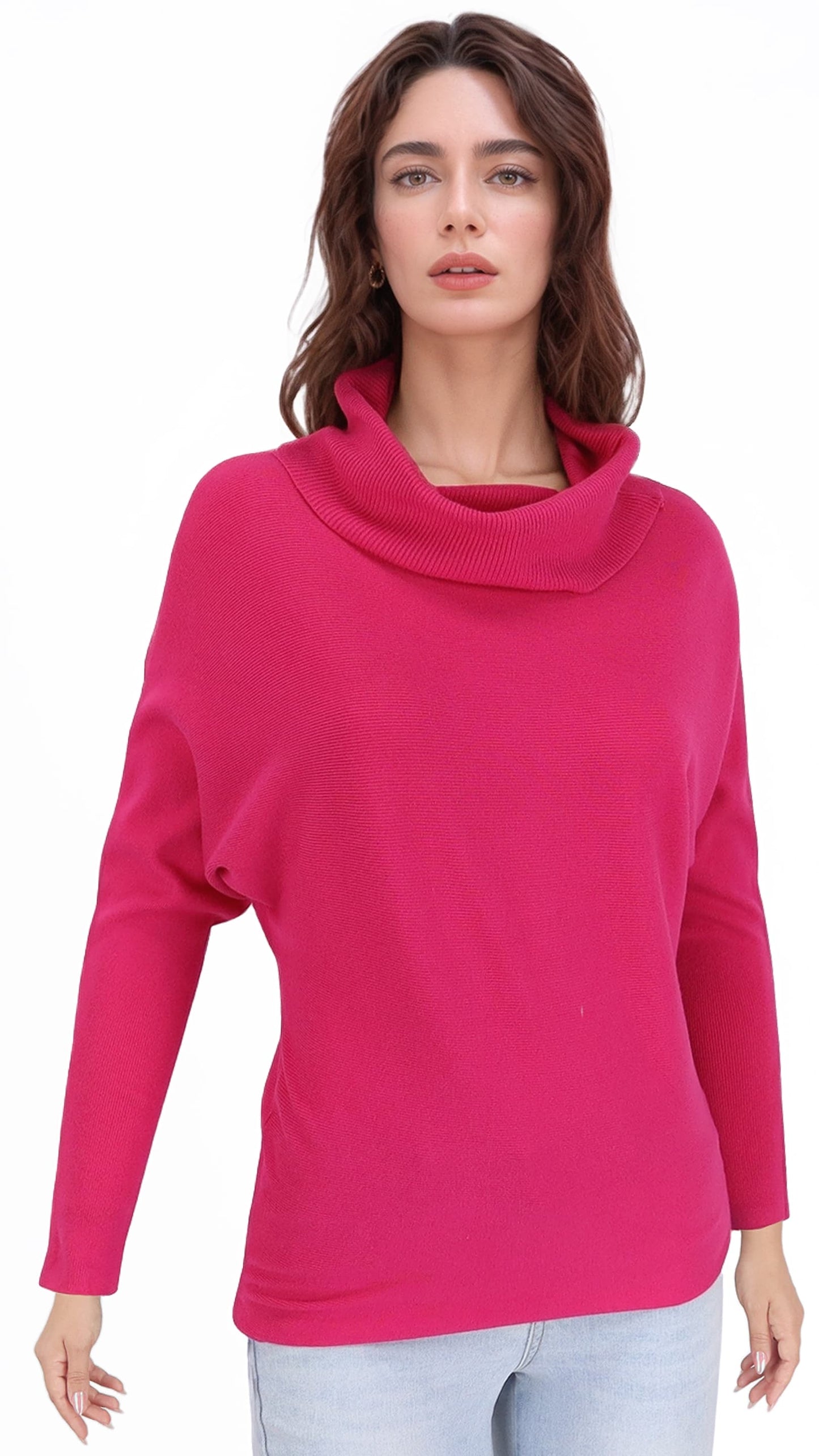 Polera Pia Murcielago Cuello Lanilla Elasticada