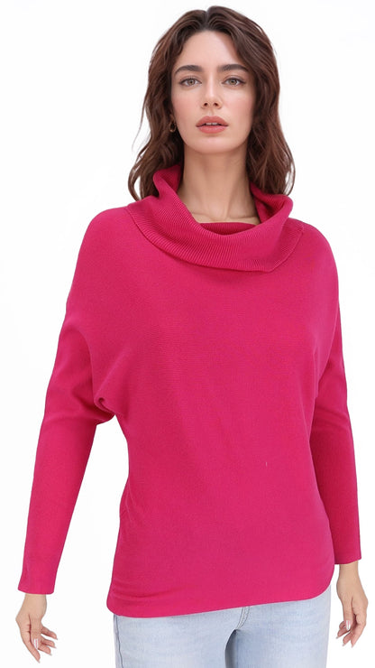 Polera Pia Murcielago Cuello Lanilla Elasticada