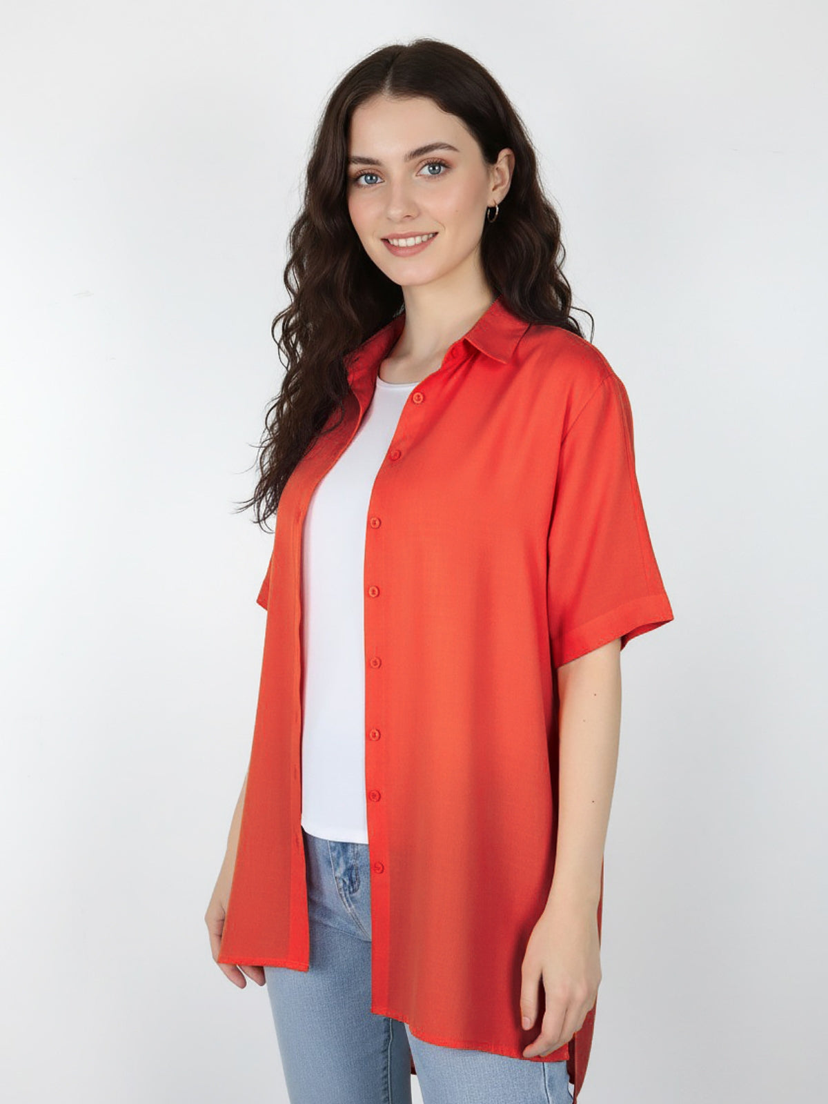 Blusa Larga Isidora Semi Satin