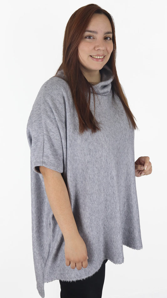 Sueter Poncho Extra Ancho Fay Lanilla