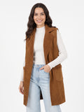 Tapado Aura Sin Mangas Gamuza Forrada