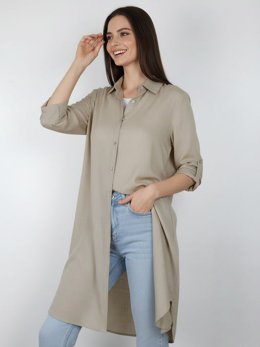 Bluson Largo 3/4 Bolsillo Zoe Lino