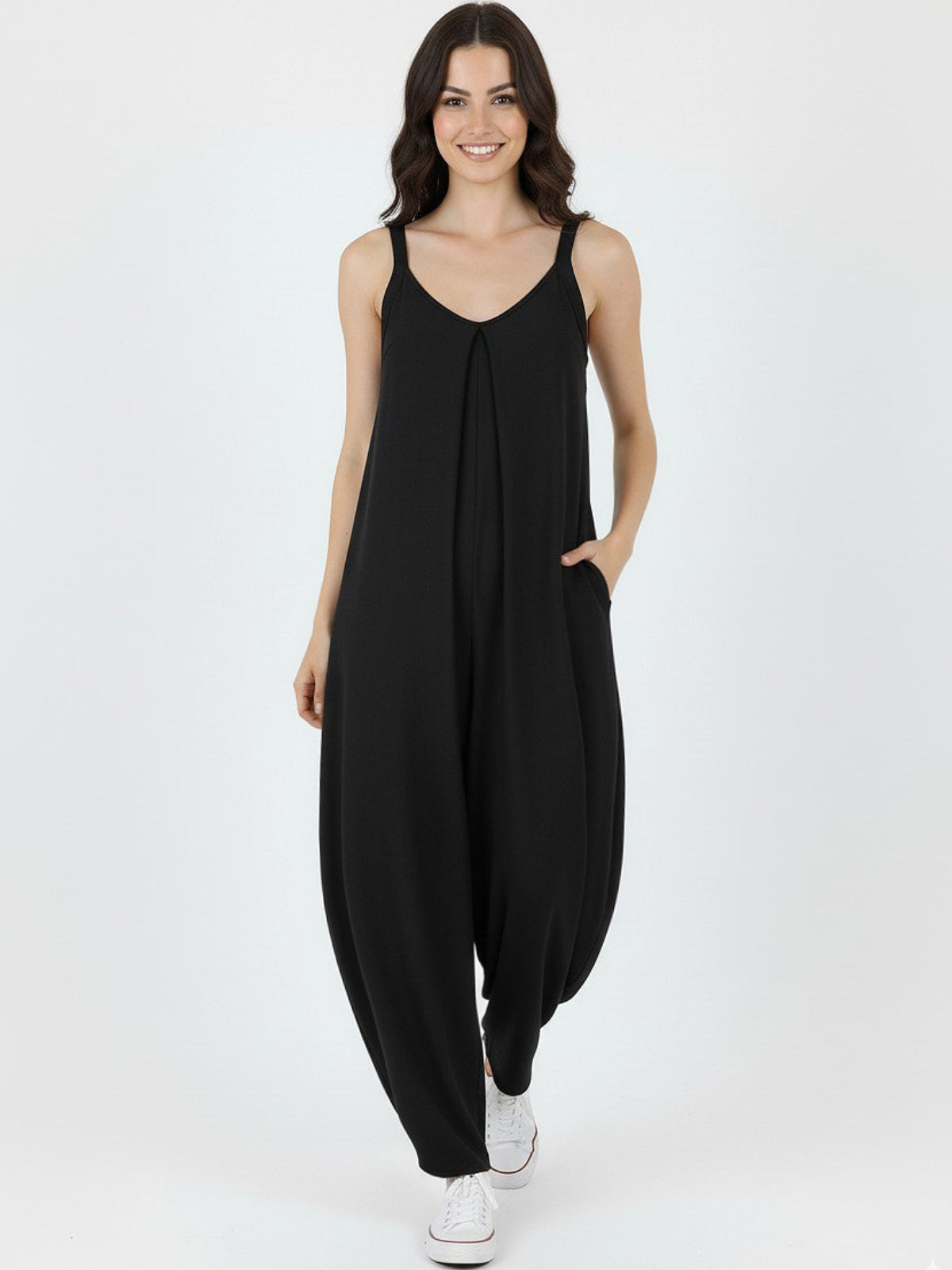 Enterito Perla Bolsillos Viscosa Satinada