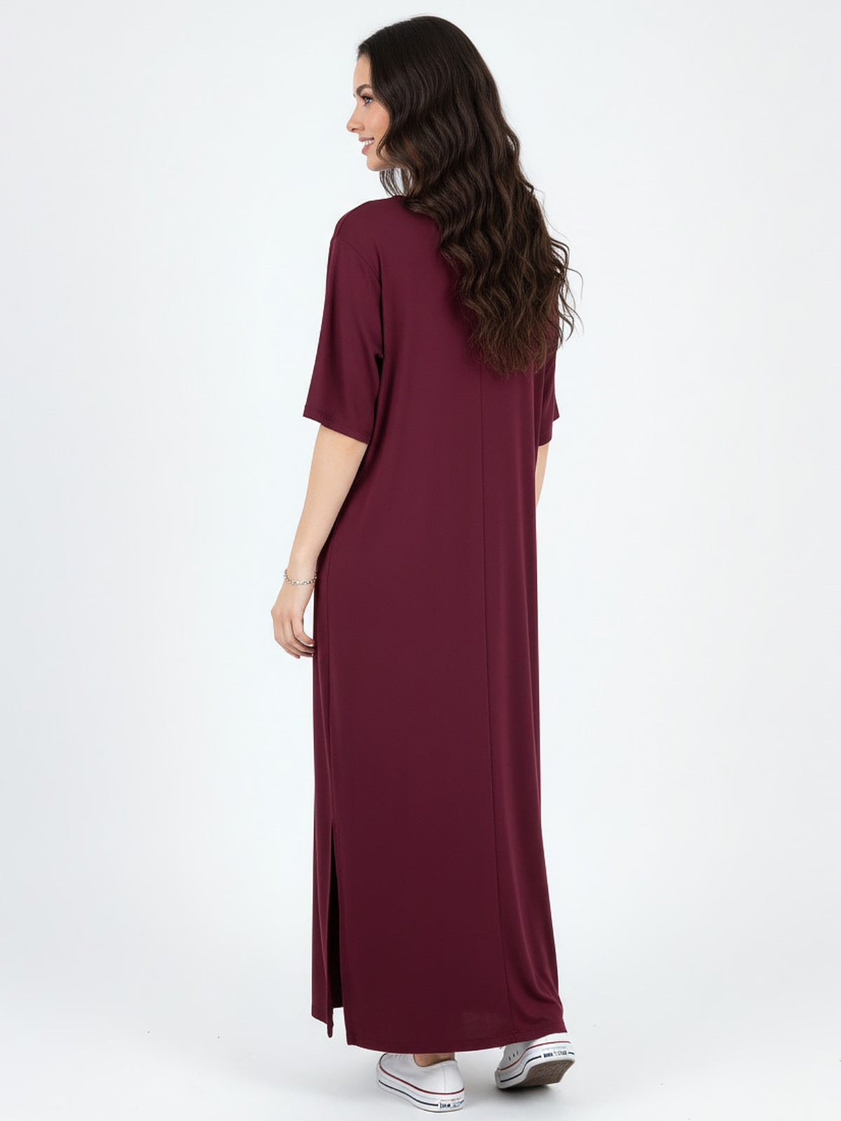 Vestido Ambra Bolsillos Manga Corta Algodón