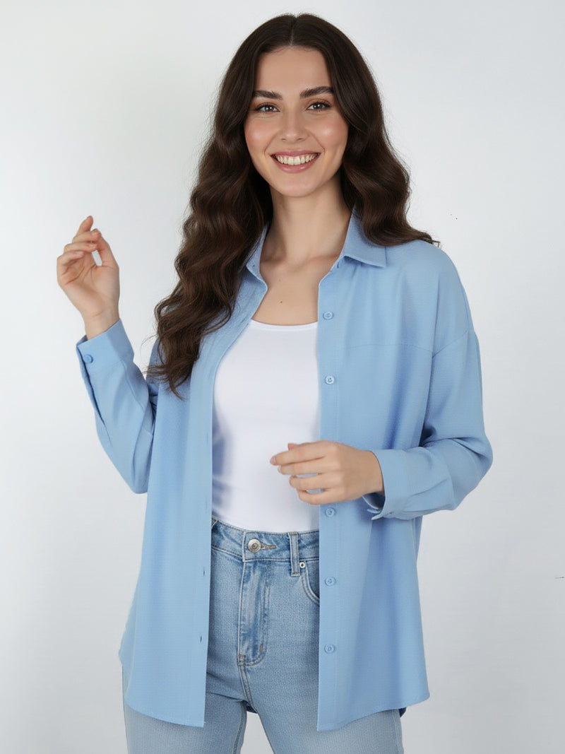 Blusa Noe Botón Viscosa Cey