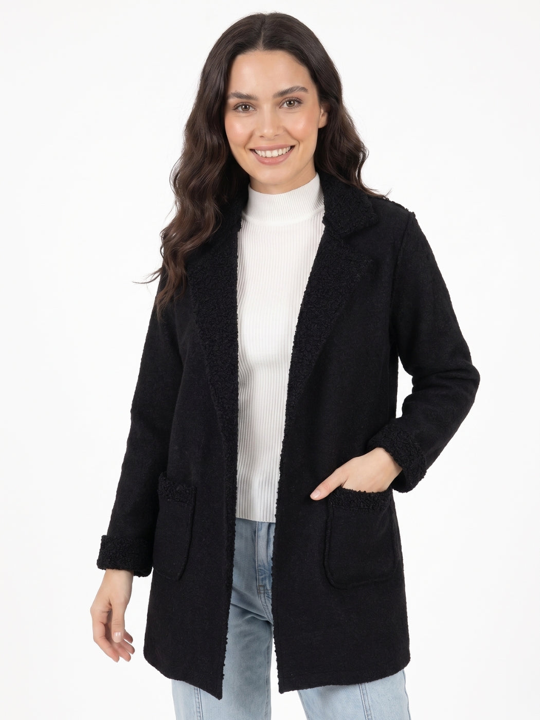 Tapado Sofia Mangas Lanilla Boucle